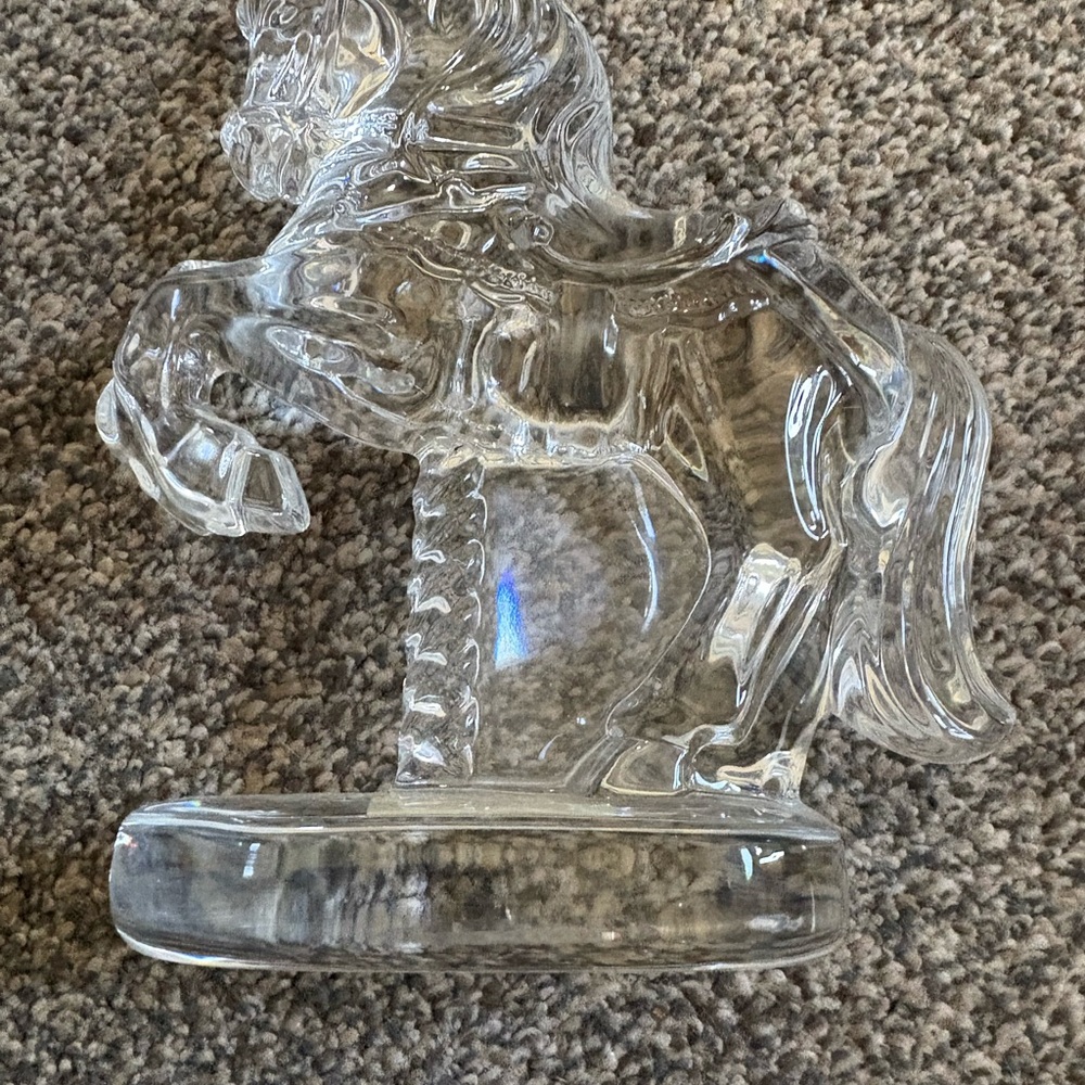 Waterford Crystal Horse Figurine - Transparent - Picture 4 of 5